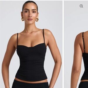 Oh Polly Modal Ruched Layered Tank Top